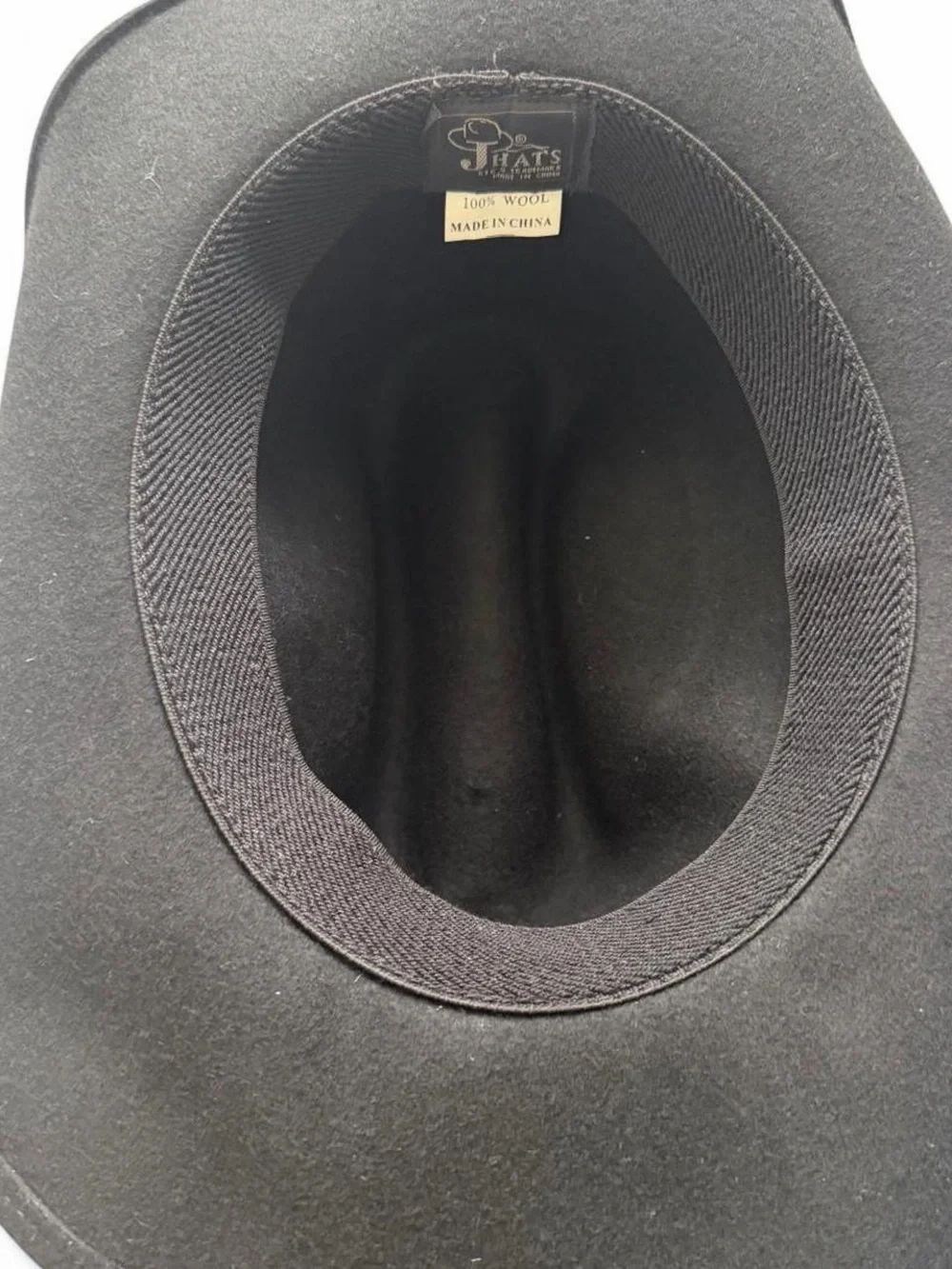 J Hats Black 100% Wool Cowboy Hat Western Cowgirl Americana Unisex Ranch Rodeo - Picture 7 of 8